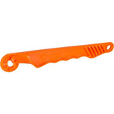 Orange Gallagher part number G737300 electric fence Gate Handle with white background