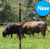 New Gallagher Electric Fence Posts with cattle and 3 strands of wire