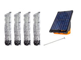 electric fence kit with 4 Rolls 48"X164' Sheep Net Gallagher S200 solar Energizer and Ground rod