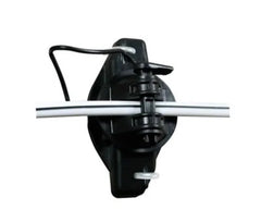 Gallagher G626044 electric fence insulator in black color on white background
