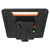 Gallagher S120 Electric Fence Charger backside with LED lights and knobs on a white background