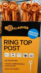 Gallagher Ring Top Fence Posts / 50 Pack - Gallagher Electric Fence