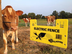 Gallagher Electric Fence Warning Signs / 250 Pack - Gallagher Electric Fence