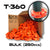 Lock Jawz 360° T-Post Insulator | 250 Pack | Orange - Gallagher Electric Fence