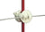 G655144 Gallagher Screw-On Rod electric Fence Insulator on red posts