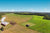 portable shade tool for livestock on farm with pasture