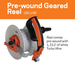 Gallagher Pre-wound Geared Reel with Turbo Wire - Gallagher Electric Fence